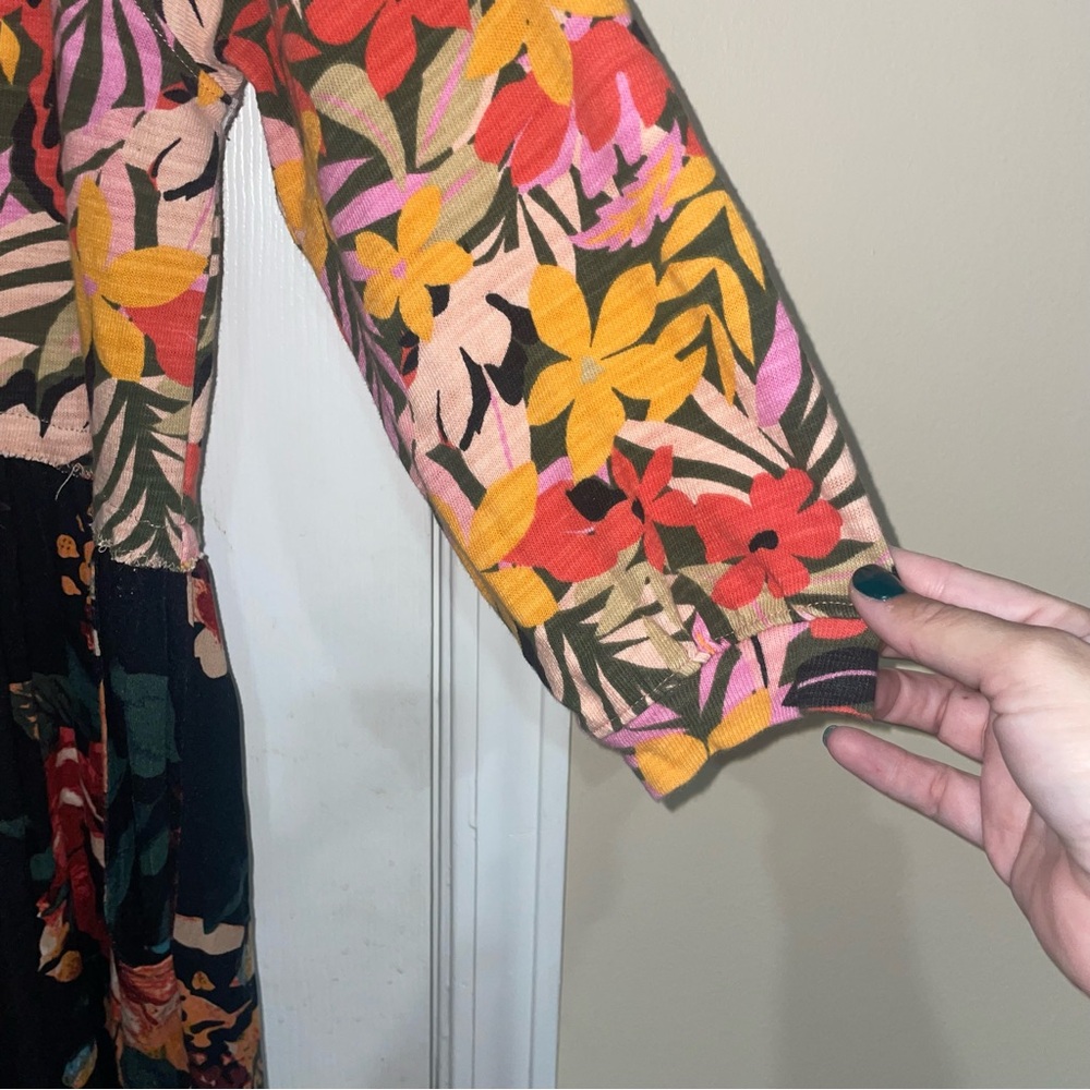 Breakfast With Matisse Boho Patchwork Floral Dress - image 5